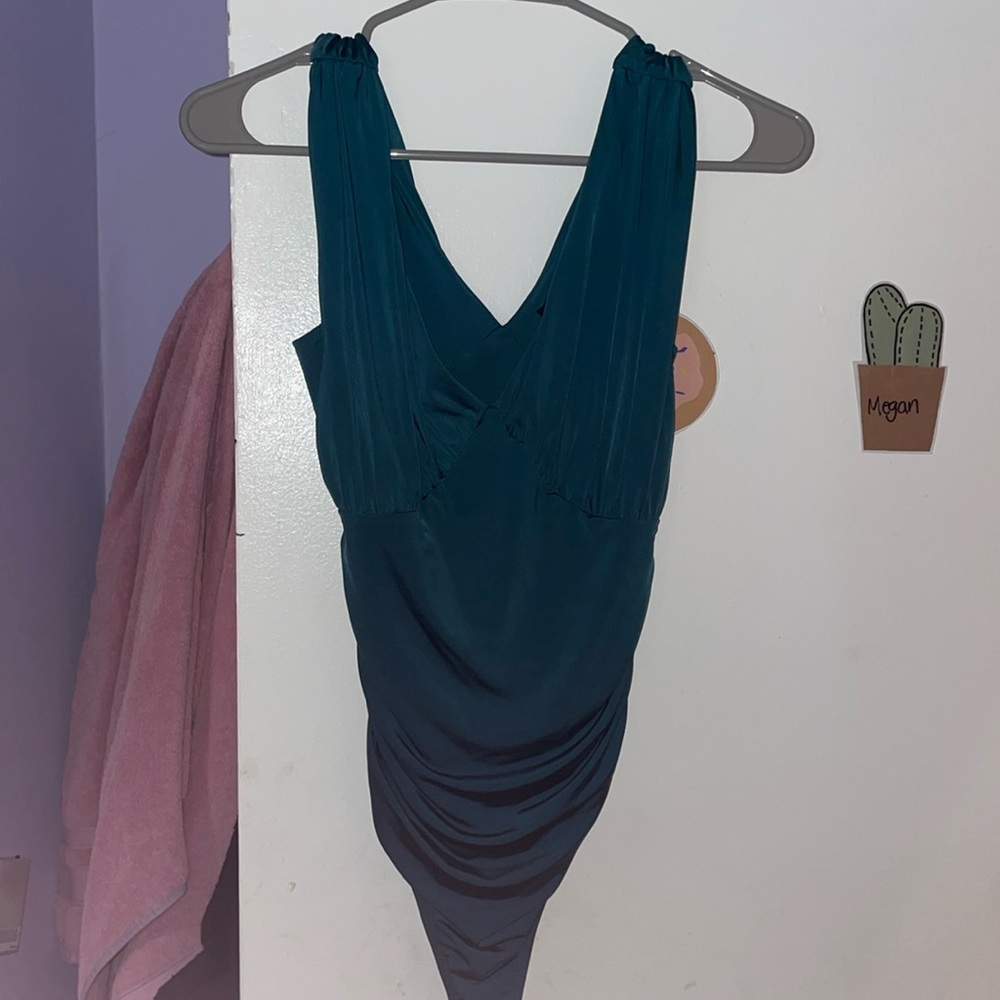 Express Body counter bodysuit size XS green